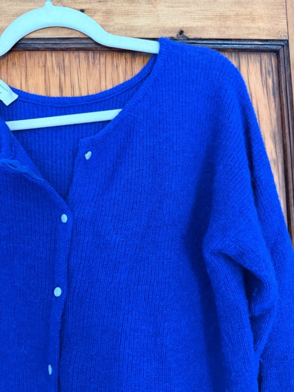 Sézane Gaspard Cardigan Royal Blue. Size Medium. - Picture 3 of 10